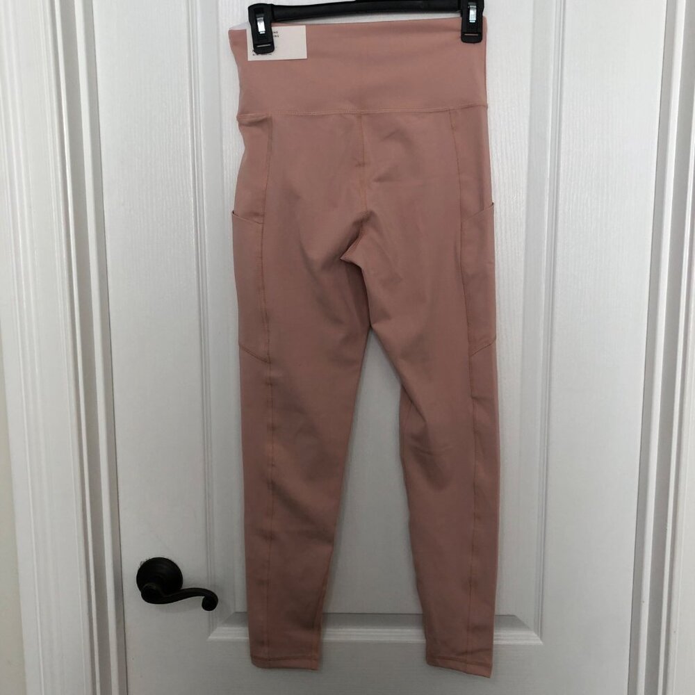 American Eagle Everything Pocket Leggings Womens Medium Highest Rise Dusty Rose - Picture 4 of 9
